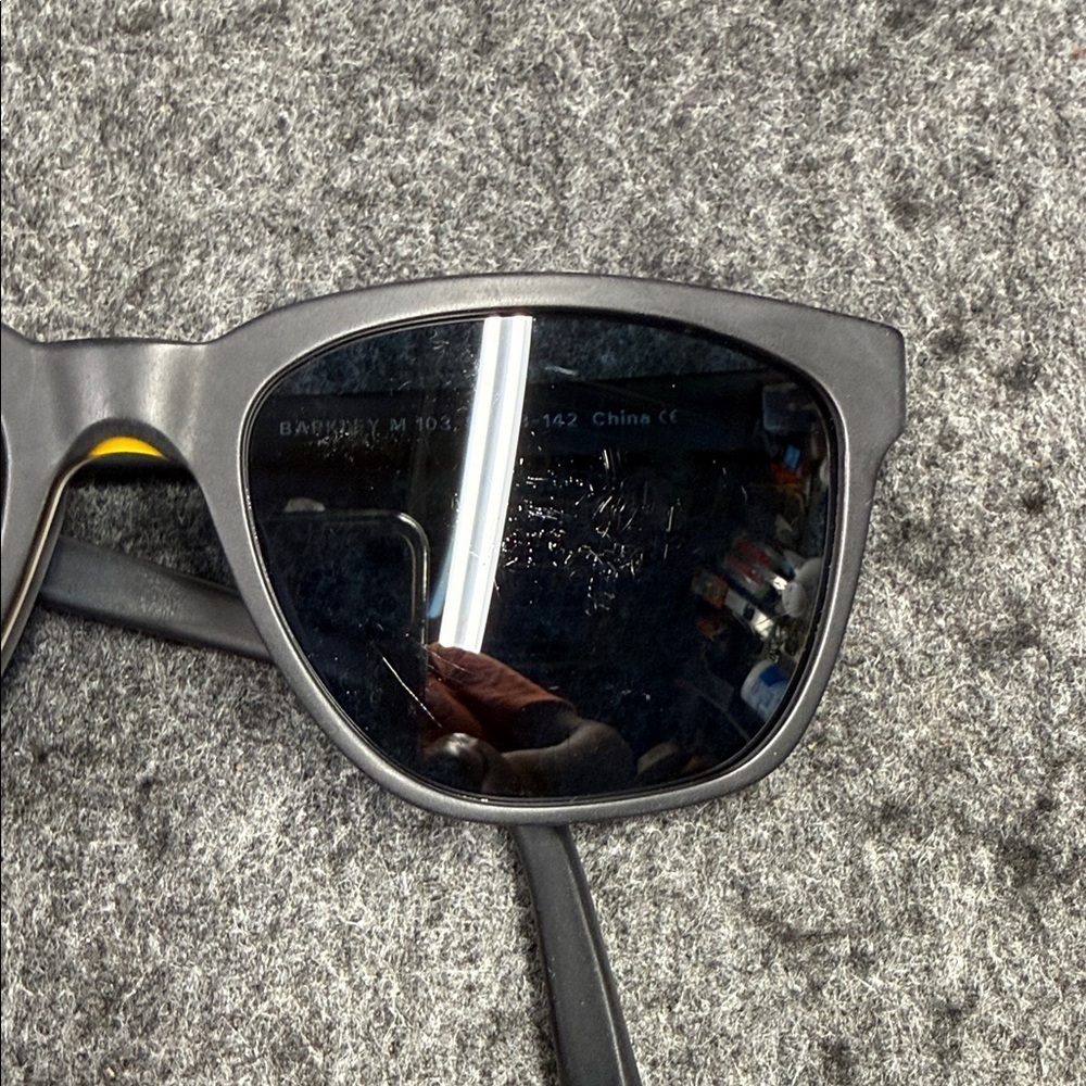 Warby Parker Black Sunglasses with Blue Lenses - Picture 7 of 8
